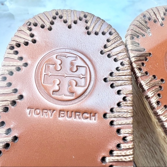 Tory Burch Patty 80mm Wedge Slide with Embossed logo~ Size 7 - Picture 10 of 13